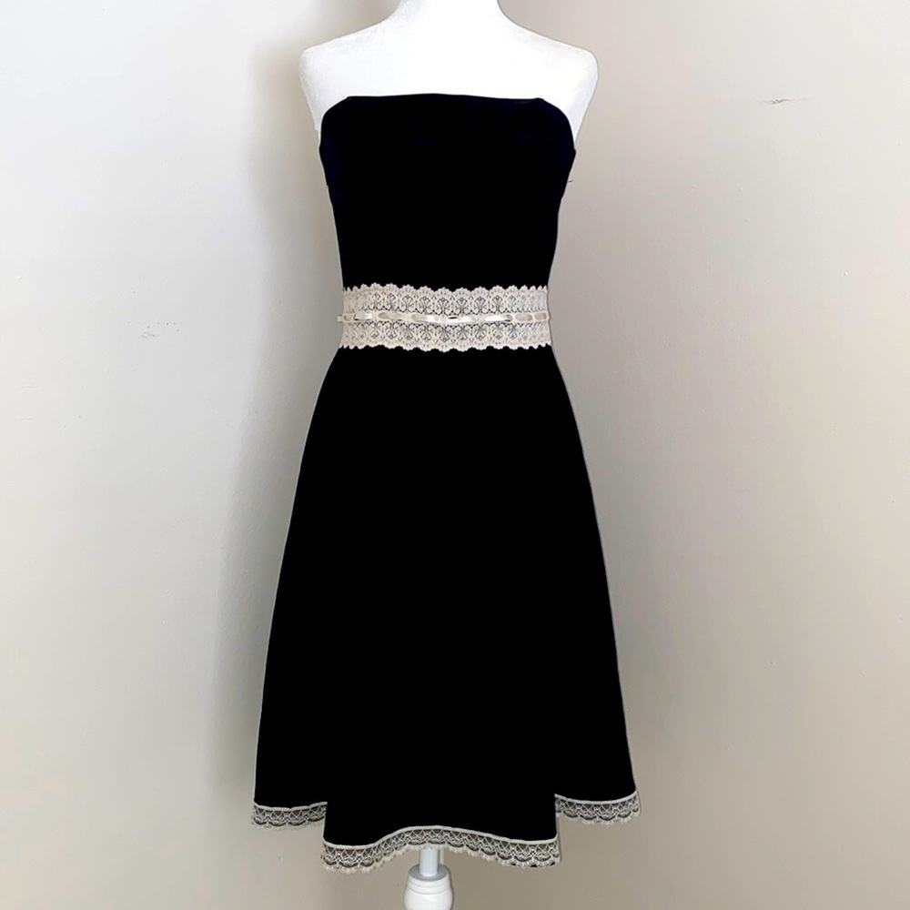 Vintage 90’s Ruby Rox strapless black dress